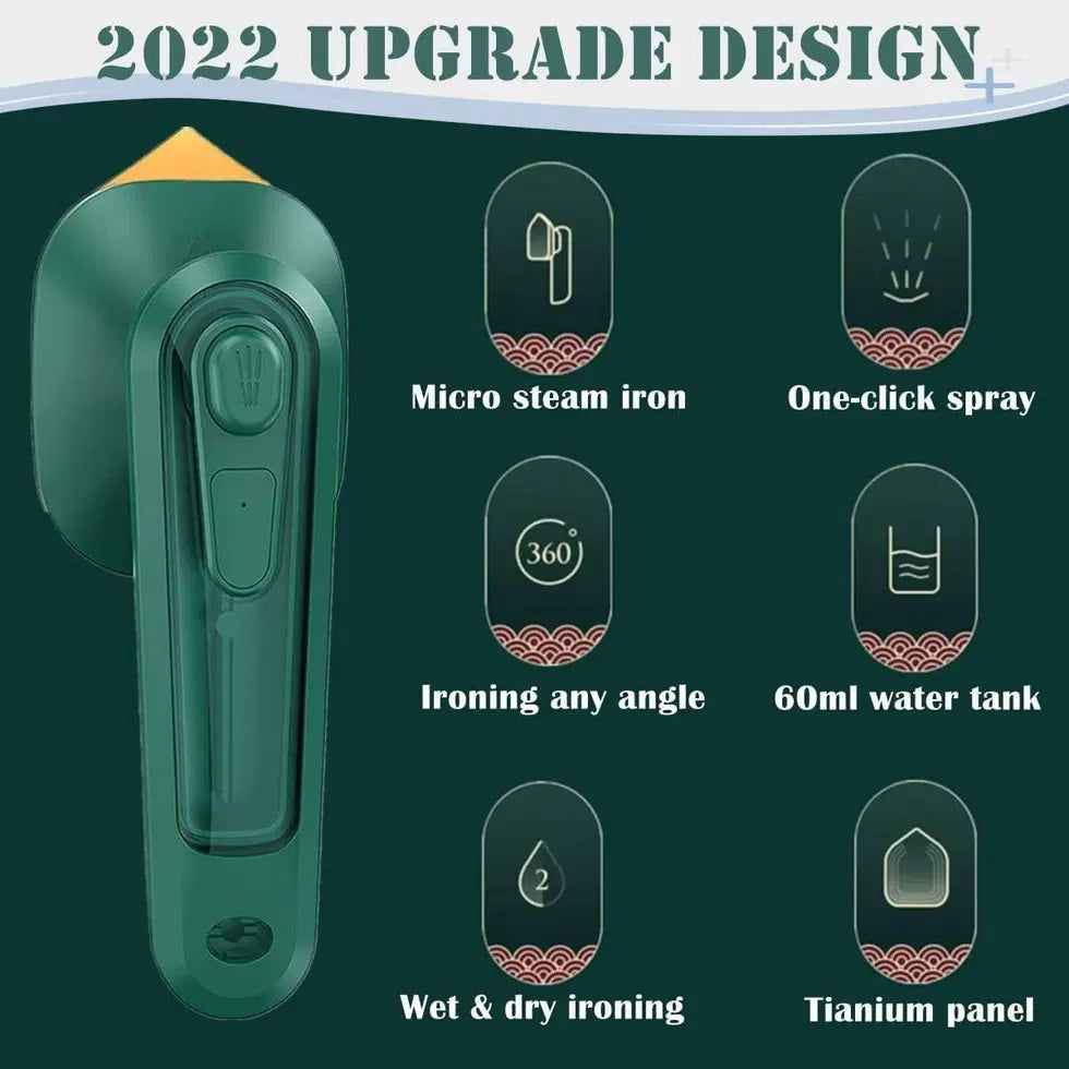 Portable Iron Travel Steamer for Clothes Mini Handheld Press Support Dry And Wet Ironing Small Size Irons Suitable for Outing &amp; Home
